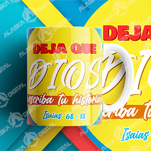 15 Plantillas para Sublimar Tazas Frases Cristianas con Editables y Mockups
