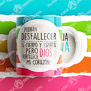 15 Plantillas para Sublimar Tazas Frases Cristianas con Editables y Mockups 15 Plantillas para Sublimar Tazas Frases Cristianas con Editables y Mockups - Imagen 3