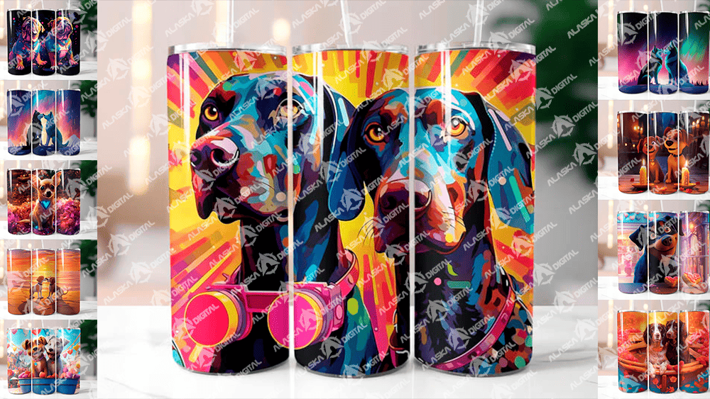 Love Dogs Tumbler Wrap