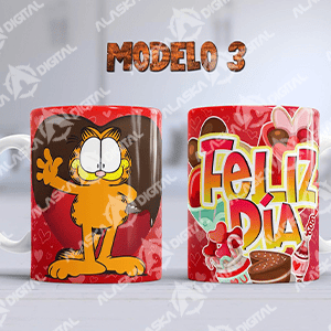 6 Plantillas para Sublimar en Taza de Garfield con Editables y Mockups 6 Plantillas para Sublimar en Taza de Garfield con Editables y Mockups - Imagen 4