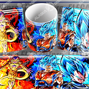 20 Plantillas PN para Dragon ball Z - V1 Editables y Mockups