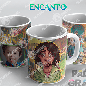 12 Plantillas Encanto para sublimar en taza de 11 oz