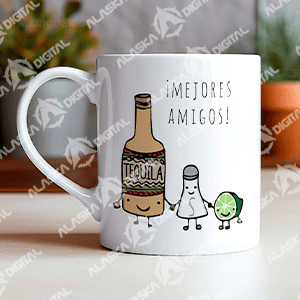 6 Plantillas para Sublimar Tazas Mejores Amigos con Editables y Mockups 6 Plantillas para Sublimar Tazas Mejores Amigos con Editables y Mockups - Imagen 3