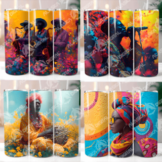 Afro-American Easter 3 Tumbler Wrap