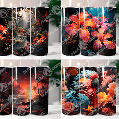 Tropical Spring 2 Tumbler Wrap Tropical Spring 2 Tumbler Wrap