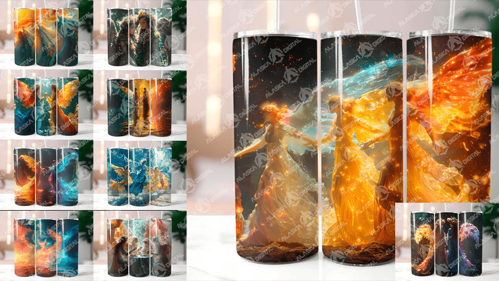 Angels Summer 5 Tumbler Wrap