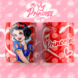 10 Plantillas para Sublimar de Princesas con Editables y Mockups