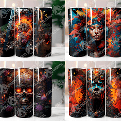 Voodoo Tumbler Wrap Halloween Voodoo Tumbler Wrap Halloween