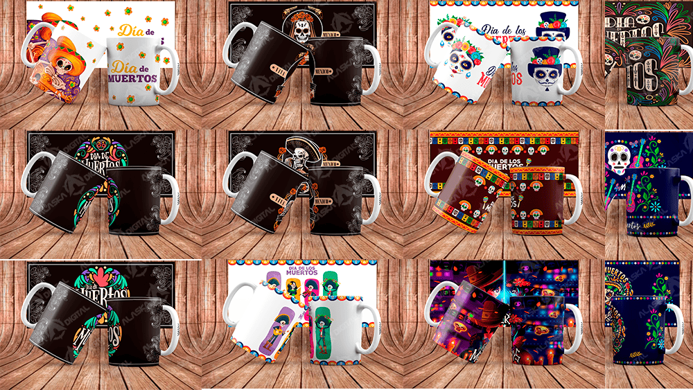 15 Plantillas PNG Halloween Dia Dde Muertos