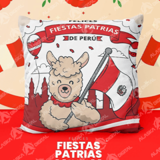 8 Plantillas Cojines Peru Festivo+ Editable
