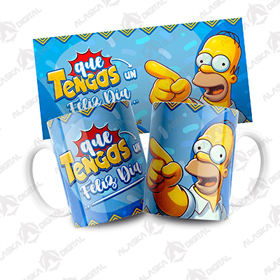 4 Plantillas Taza Homero Dia del Padre 4 Plantillas Taza Homero Dia del Padre - Imagen 4
