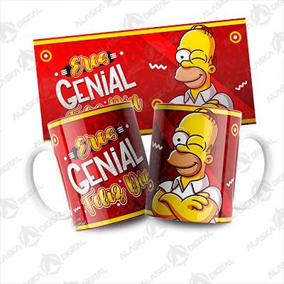 4 Plantillas Taza Homero Dia del Padre 4 Plantillas Taza Homero Dia del Padre