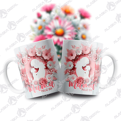 8 Plantillas Editable Taza Mama 3D 8 Plantillas Editable Taza Mama 3D - Imagen 4
