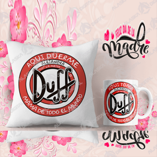7 Plantillas Taza y Cojin Cervezas Mamá