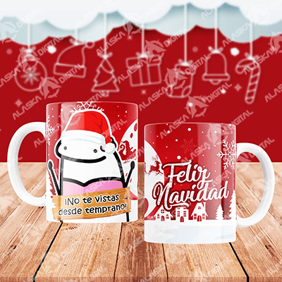 10 Plantillas Tazas Flork Navidad jocosa+ Editable 10 Plantillas Tazas Flork Navidad jocosa+ Editable - Imagen 3