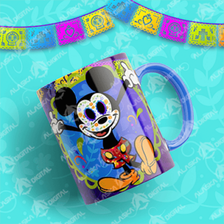 6 Plantillas Halloween Mickey Mouse con Editables y Mockups V2