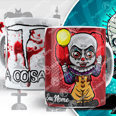 19 Plantillas para Sublimar Tazas de Halloween SERIES - PELICULAS 19 Plantillas para Sublimar Tazas de Halloween SERIES - PELICULAS - Imagen 4