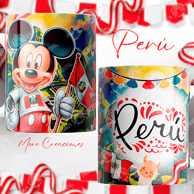 6 Plantillas tazas peru caricaturas + Editable+ Mockup 6 Plantillas tazas peru caricaturas + Editable+ Mockup - Imagen 5