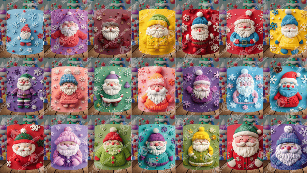 22 Plantillas Navidad Santa Claus 3D Navidad 22 Plantillas Navidad Santa Claus 3D Navidad