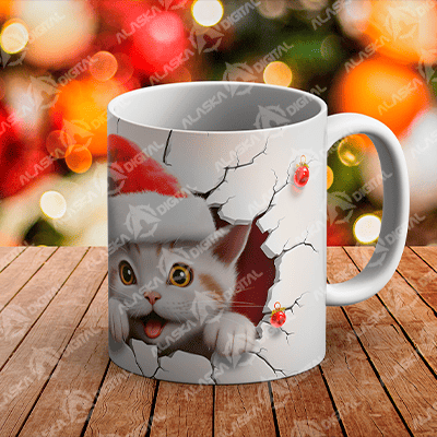 23 Plantillas para Sublimar Tazas de Navidad con Efecto 3D con Mockups 23 Plantillas para Sublimar Tazas de Navidad con Efecto 3D con Mockups - Imagen 2