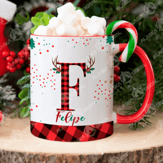 26 Plantillas para Sublimar Tazas de Navidad Alfabeto V3