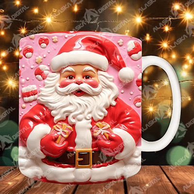 26 Plantillas para sublimar Tazas de Navidad 3D con Editables y Mockups 26 Plantillas para sublimar Tazas de Navidad 3D con Editables y Mockups - Imagen 4