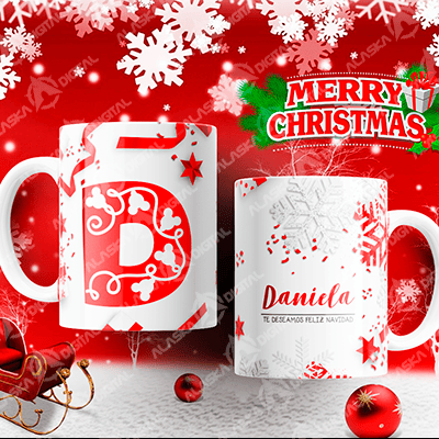 26 Plantillas ABC Navidad 3D Mix 26 Plantillas ABC Navidad 3D Mix - Imagen 4