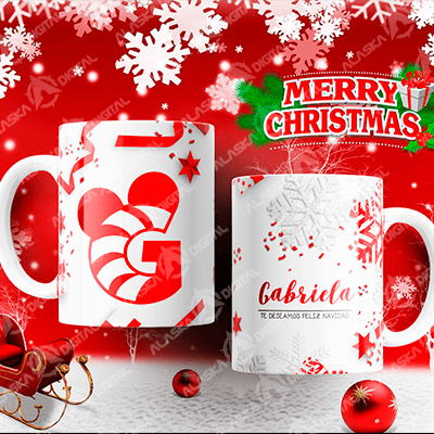 26 Plantillas ABC Navidad 3D Mix 26 Plantillas ABC Navidad 3D Mix - Imagen 2