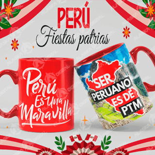 10 Plantillas Fiestas patrias Peru + Editables & Mockup V2